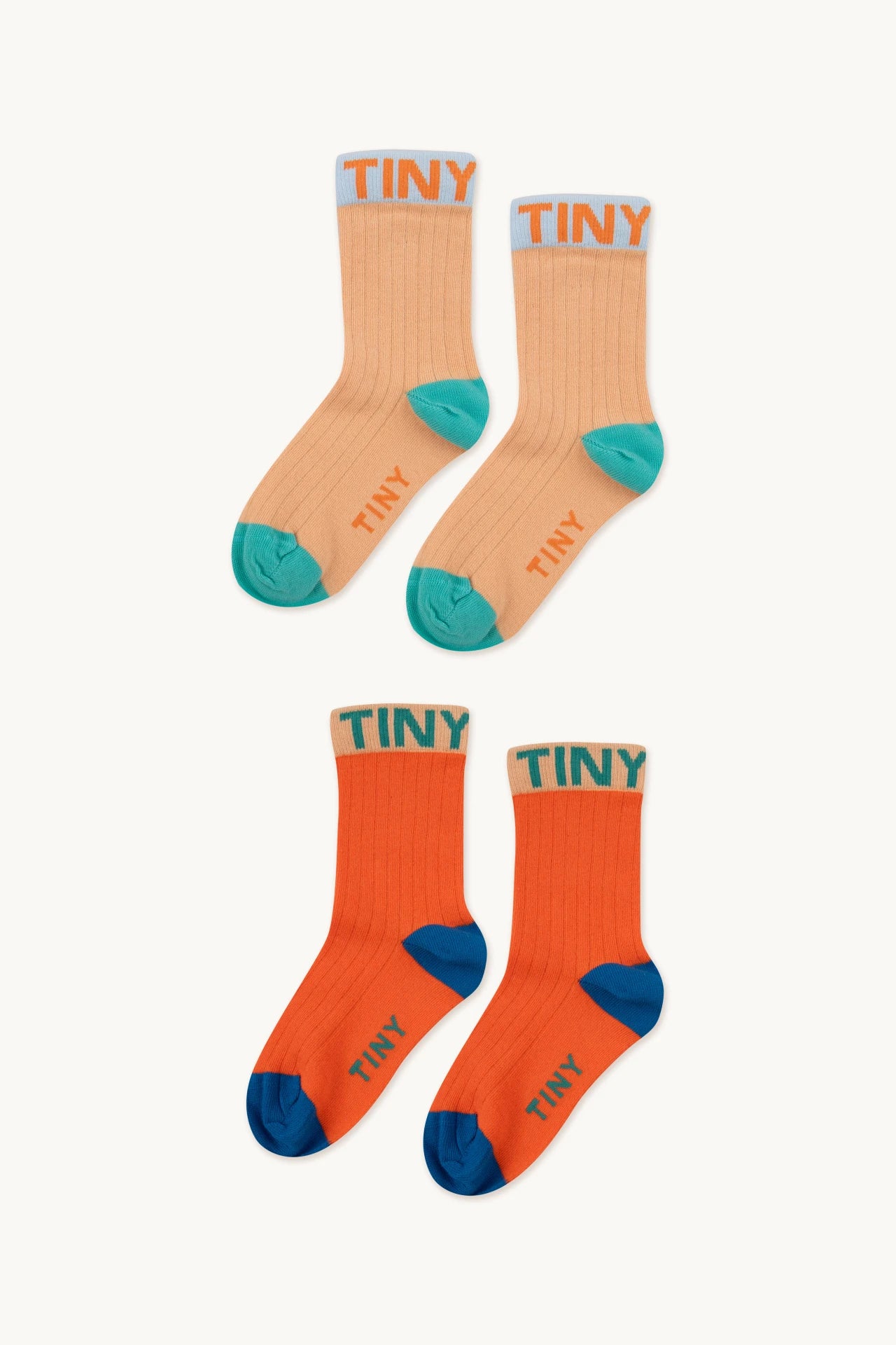 Colour Block SockS Pack - Papaya / Summer Red