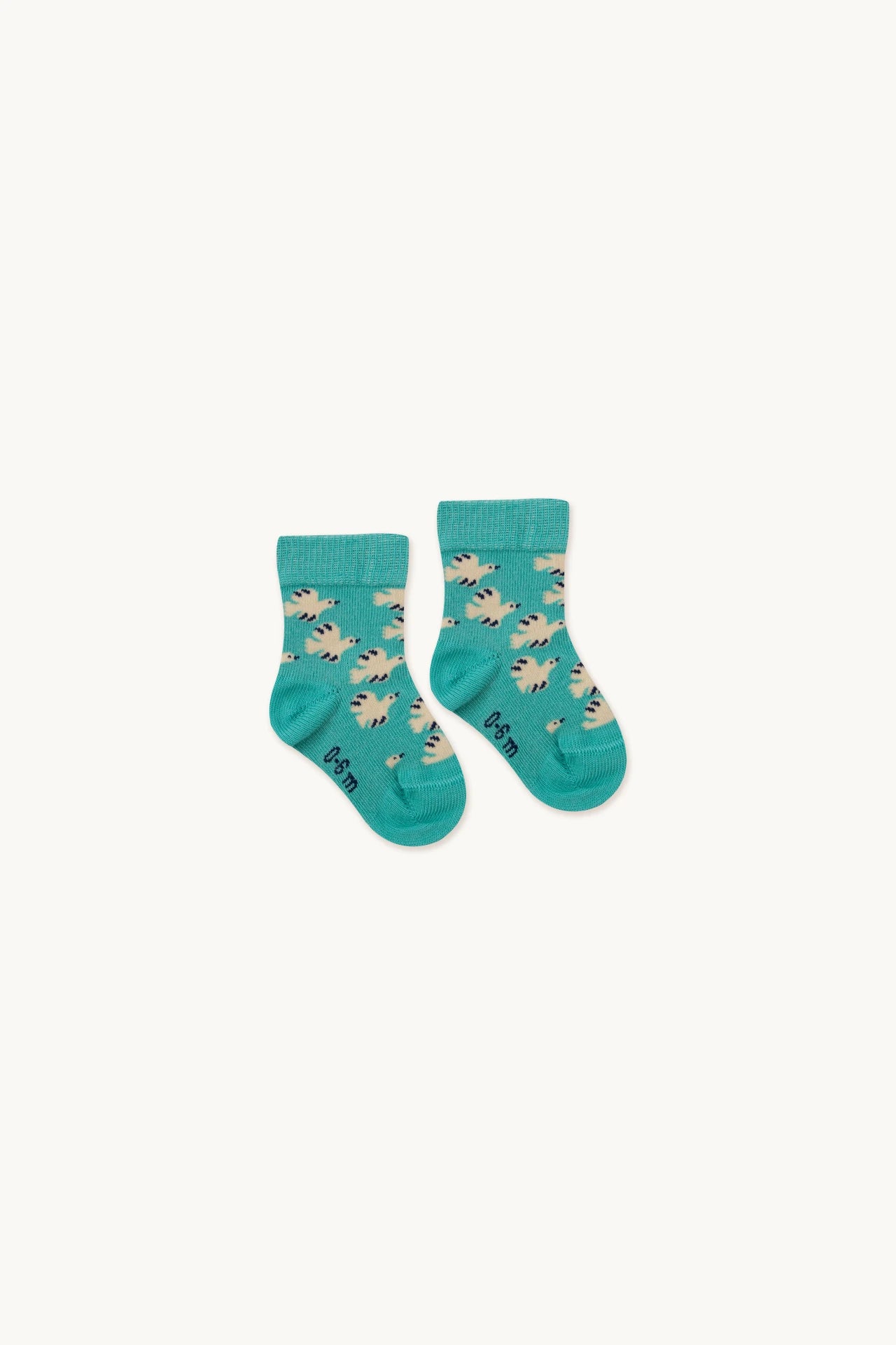 Doves Medium Socks - Emerald