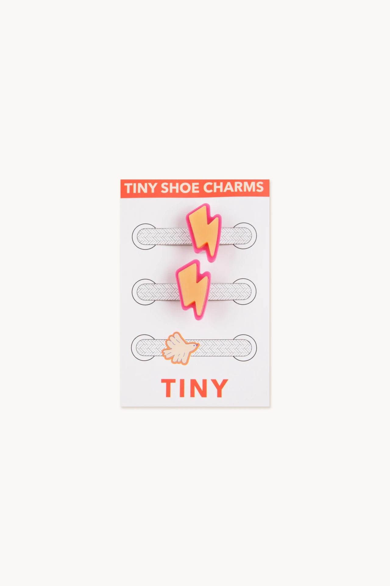 Lightning Shoe Charm - Pale Ochre