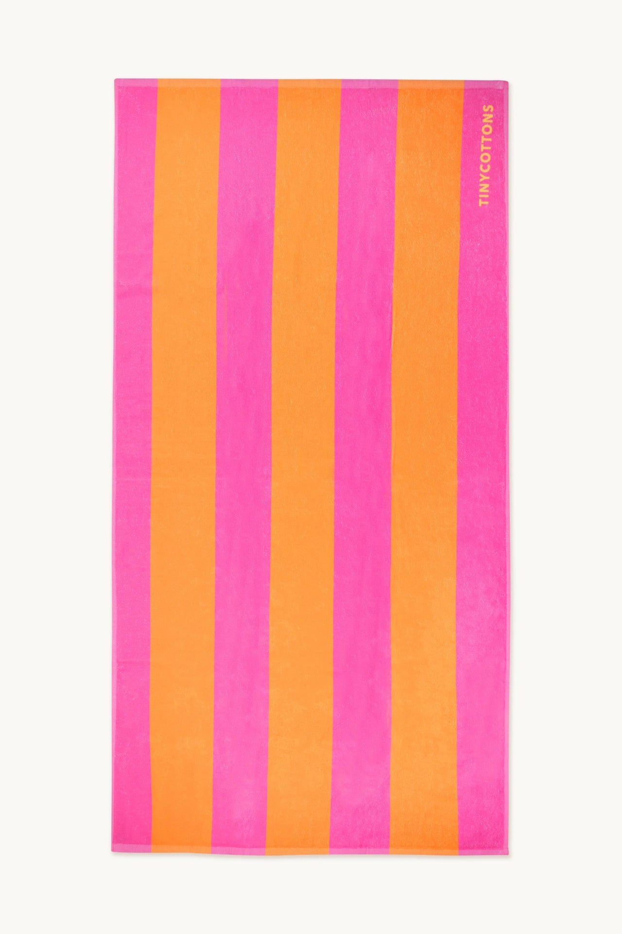 Stripes Towel - Marigold / Dark Pink