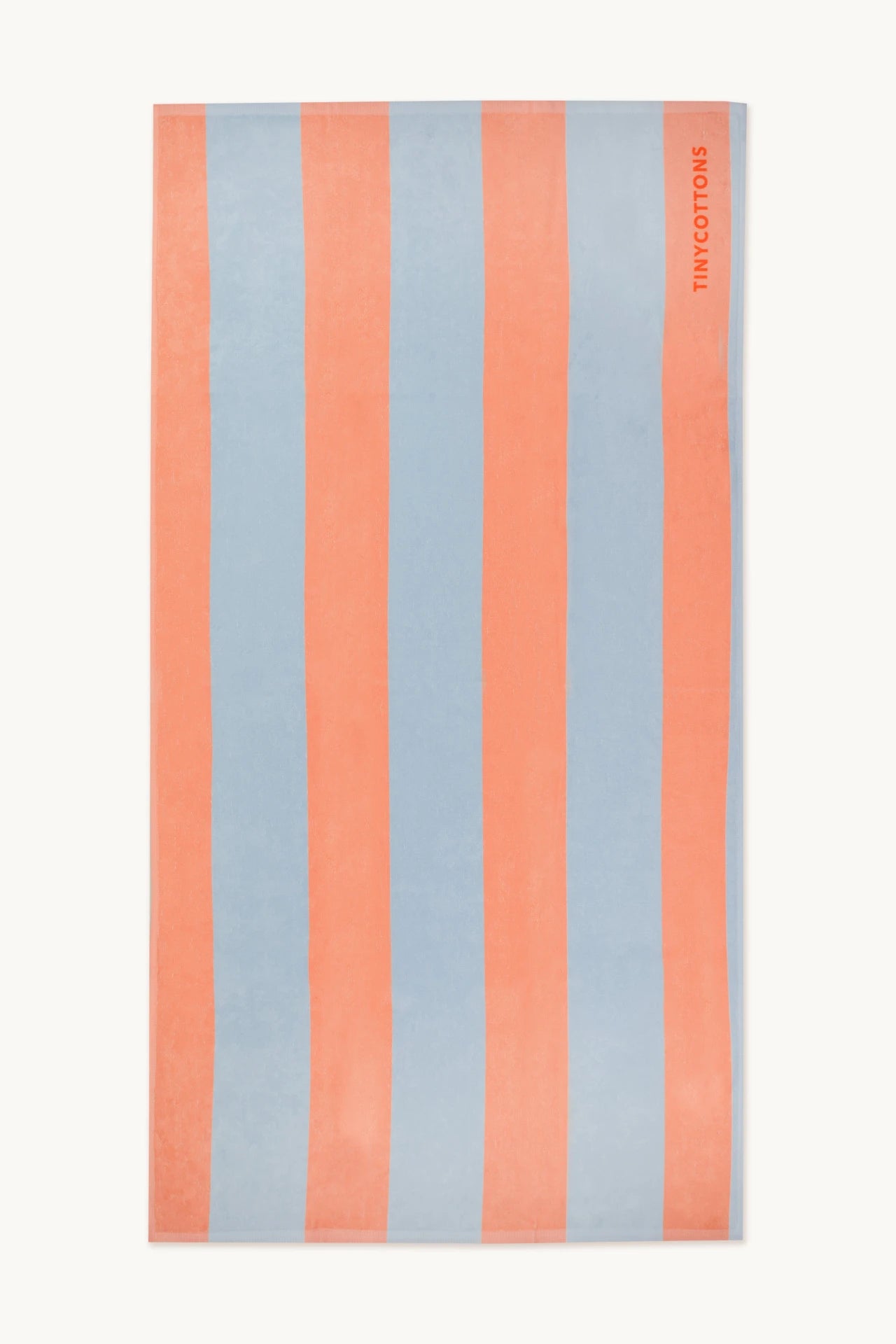 Stripes Towel - Blue-Grey / Papaya