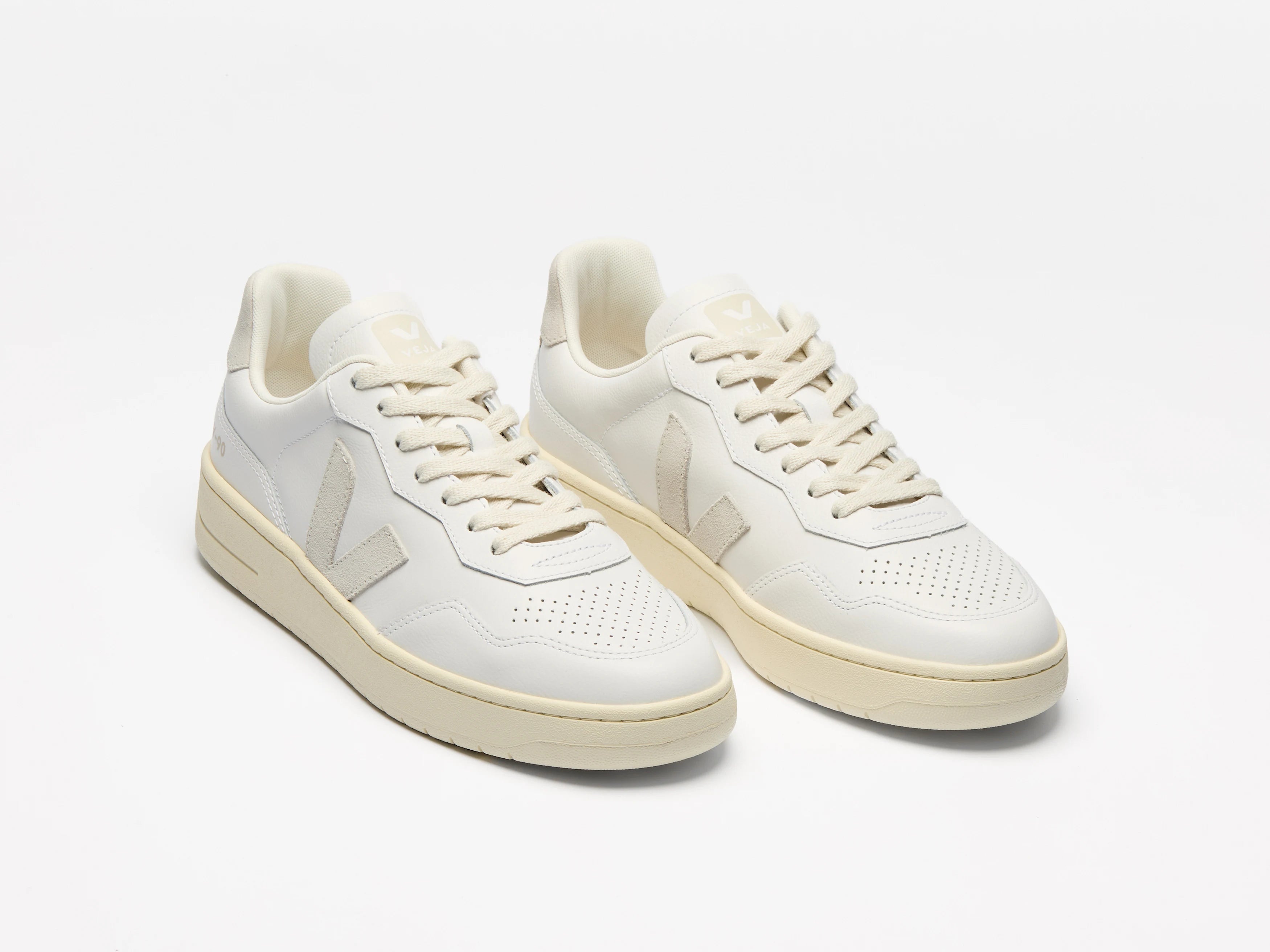 V90 Leather - White Natural