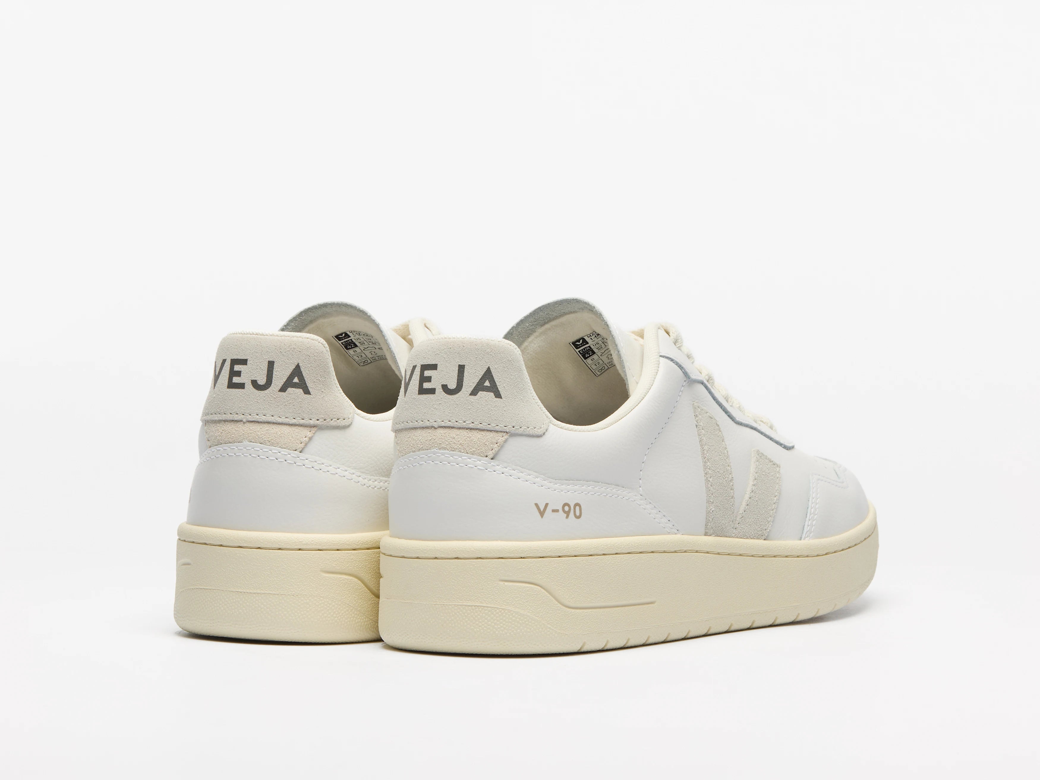 V90 Leather - White Natural