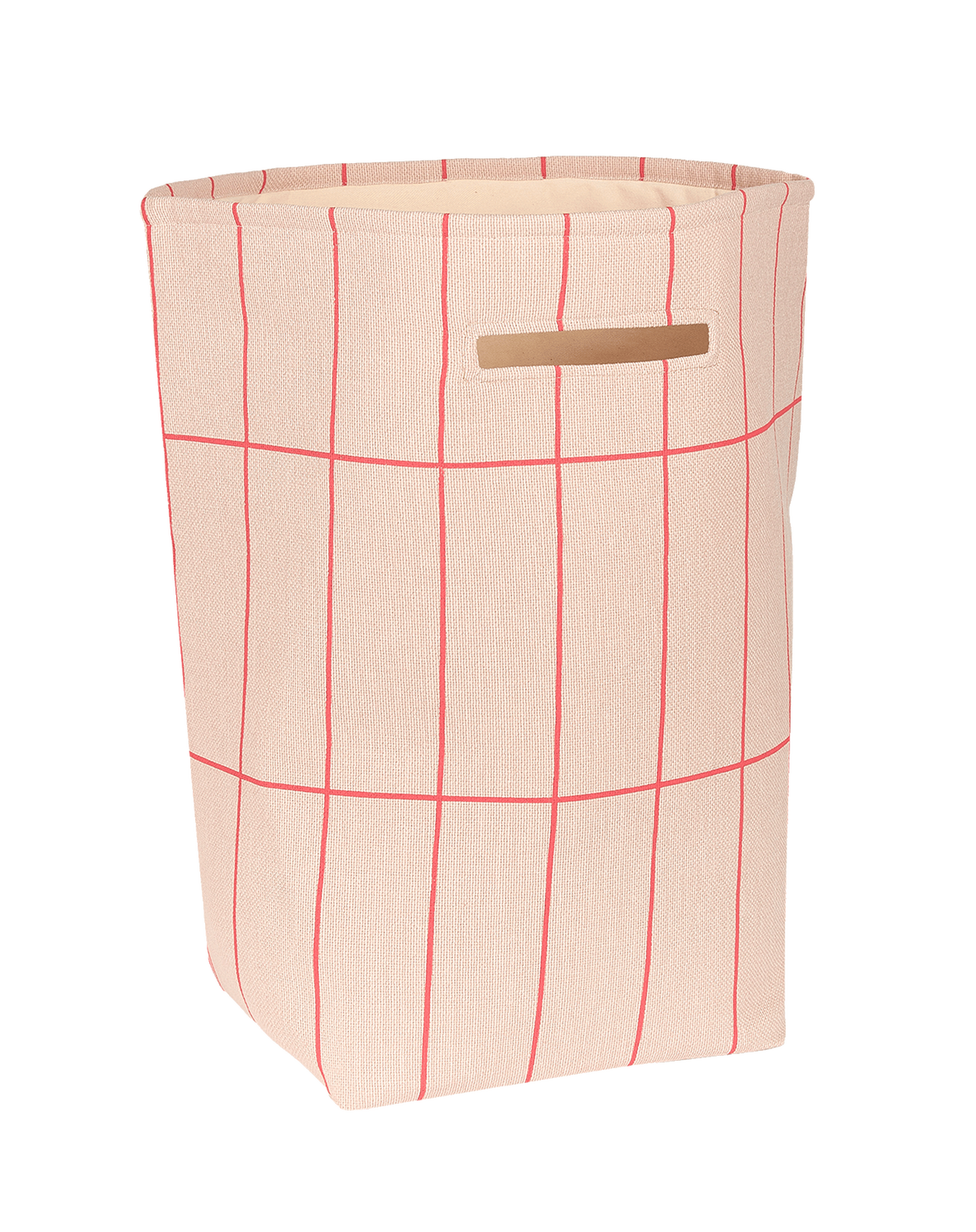 Vibes Large Korb - Pink Red Grid