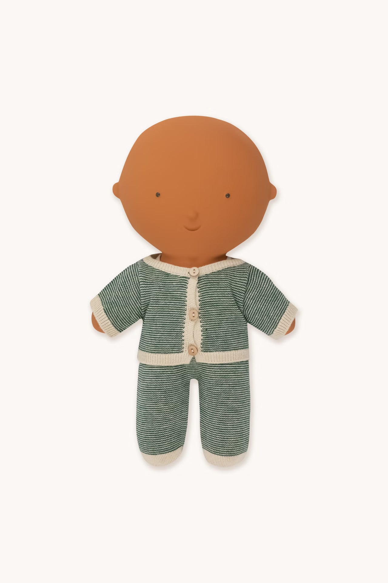 Micro Stripes Cardigan - Soft Green/Sand