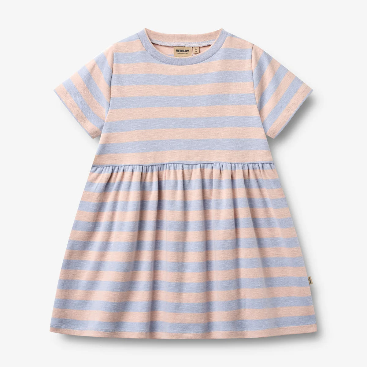 Anna Jersey Dress - Powder Stripe