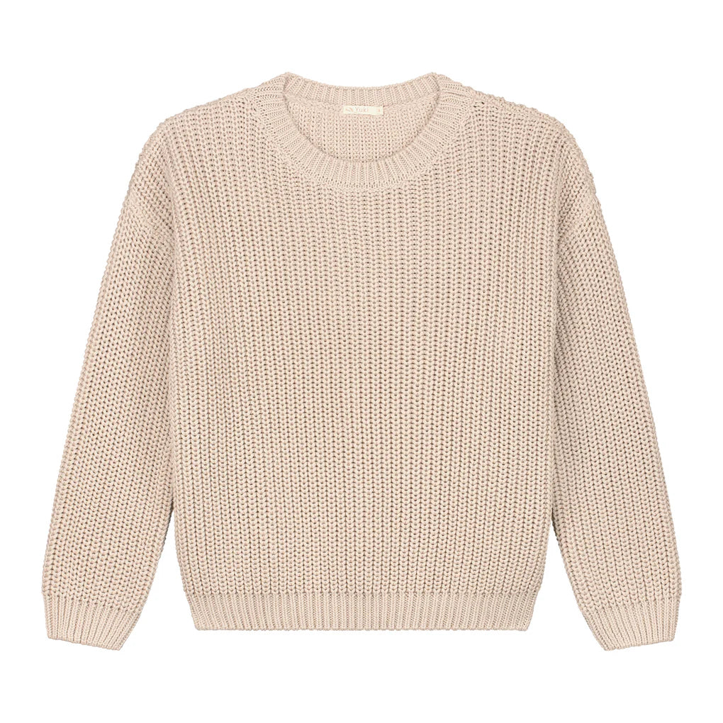 W's Chunky Knit Sweater - Moon
