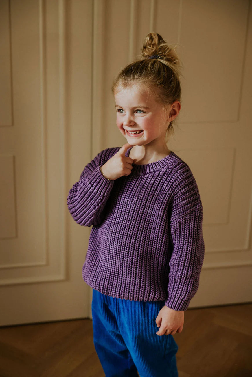 Chunky Knit Sweater - Amethyst
