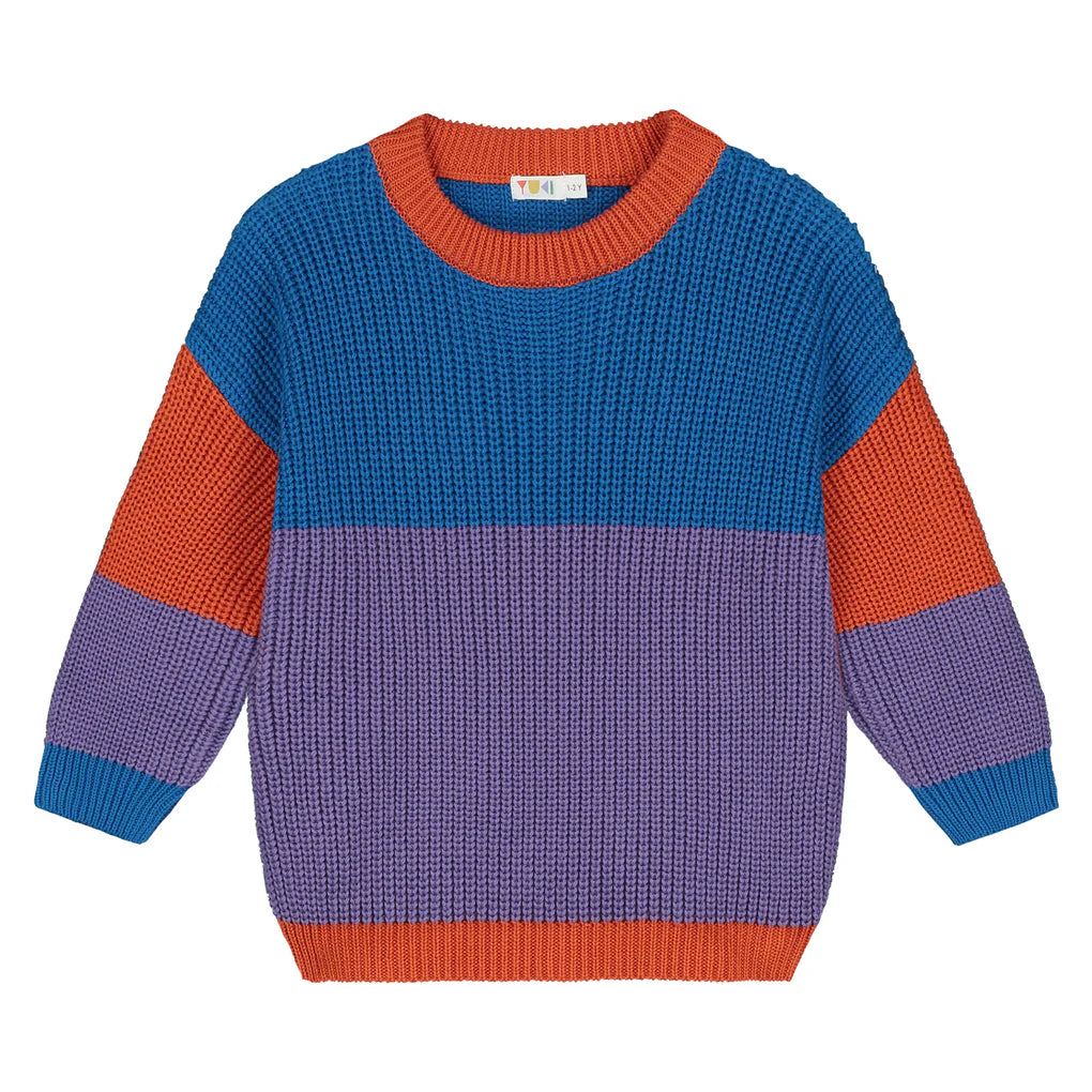 Color Block Sweater - Retro