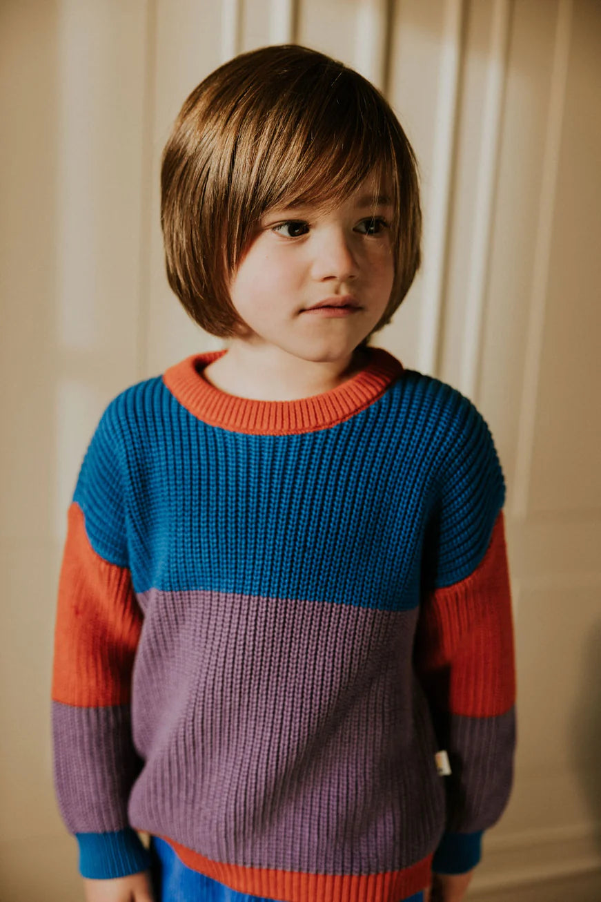 Color Block Sweater - Retro
