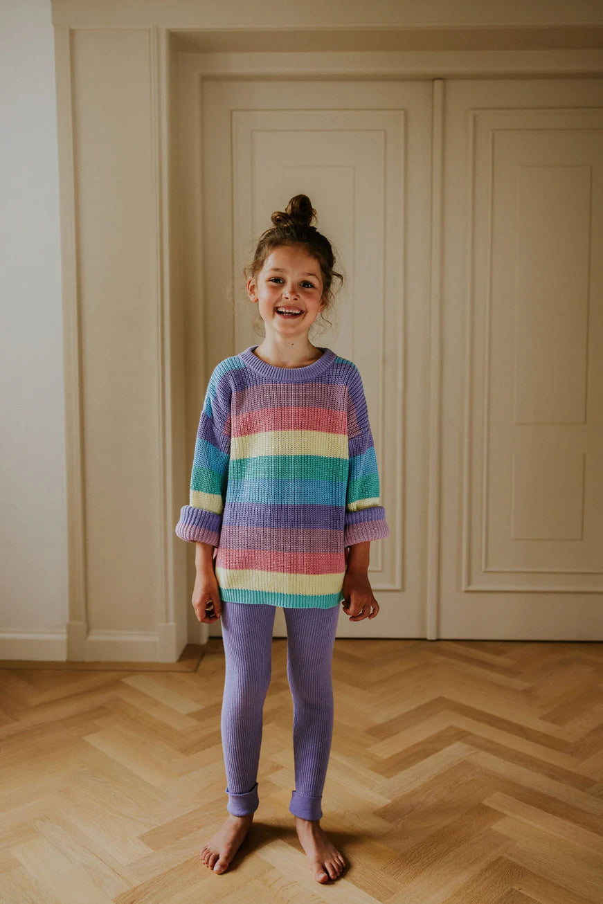 Knitted Leggings - Lavender