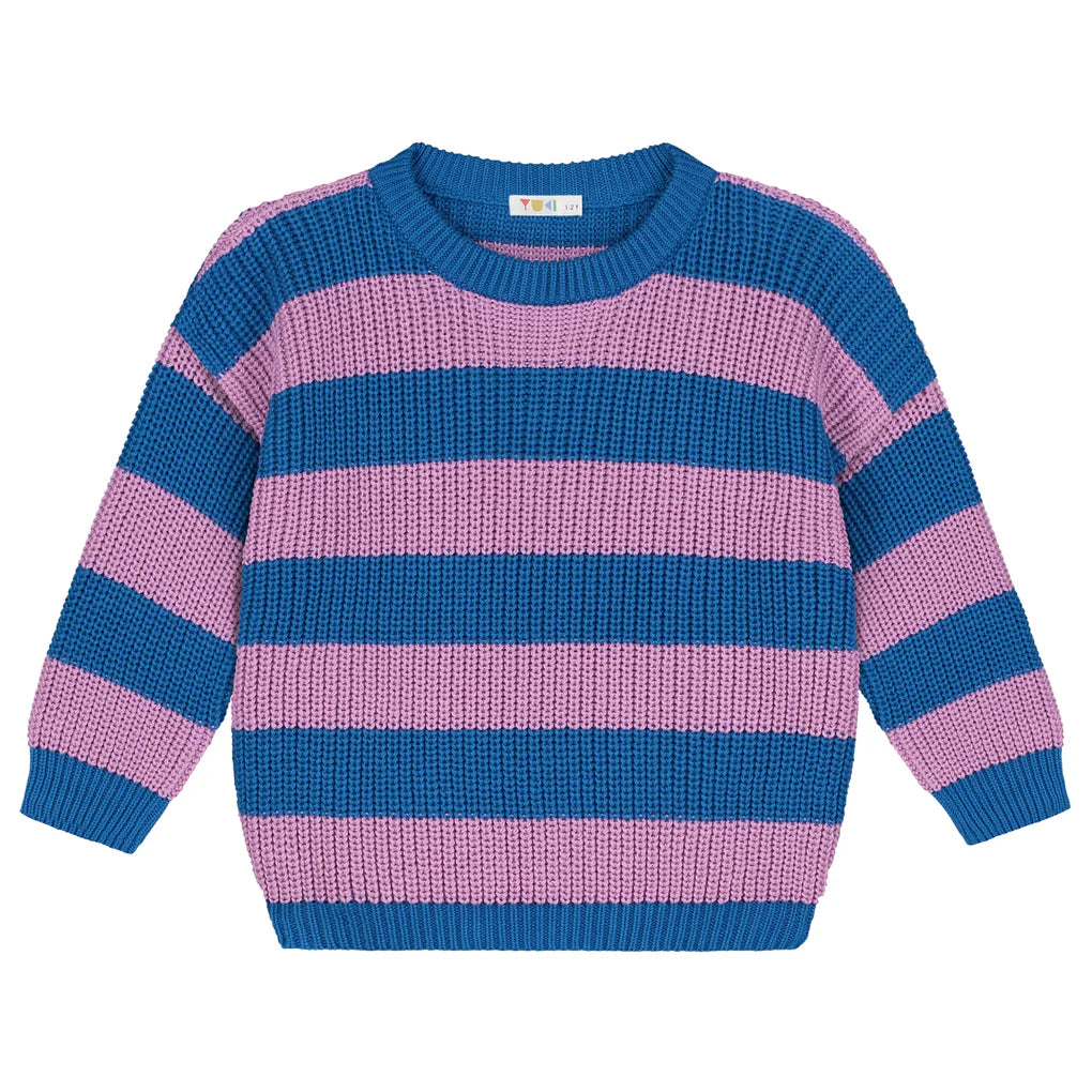 Stripes Knitted Sweater - Cotten Candy