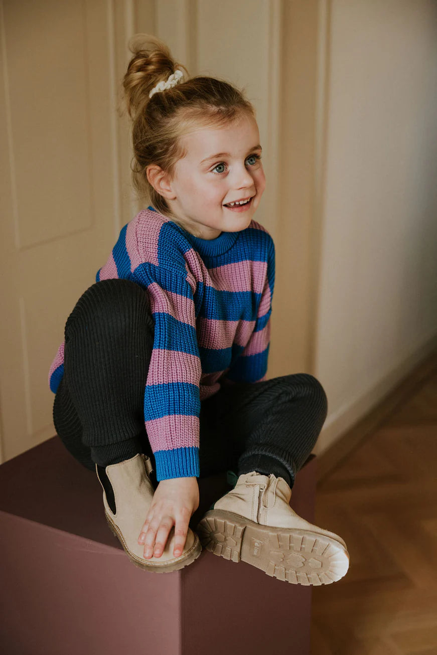 Stripes Knitted Sweater - Cotten Candy