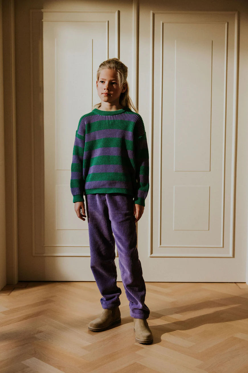 Stripes Knitted Sweater - Iris