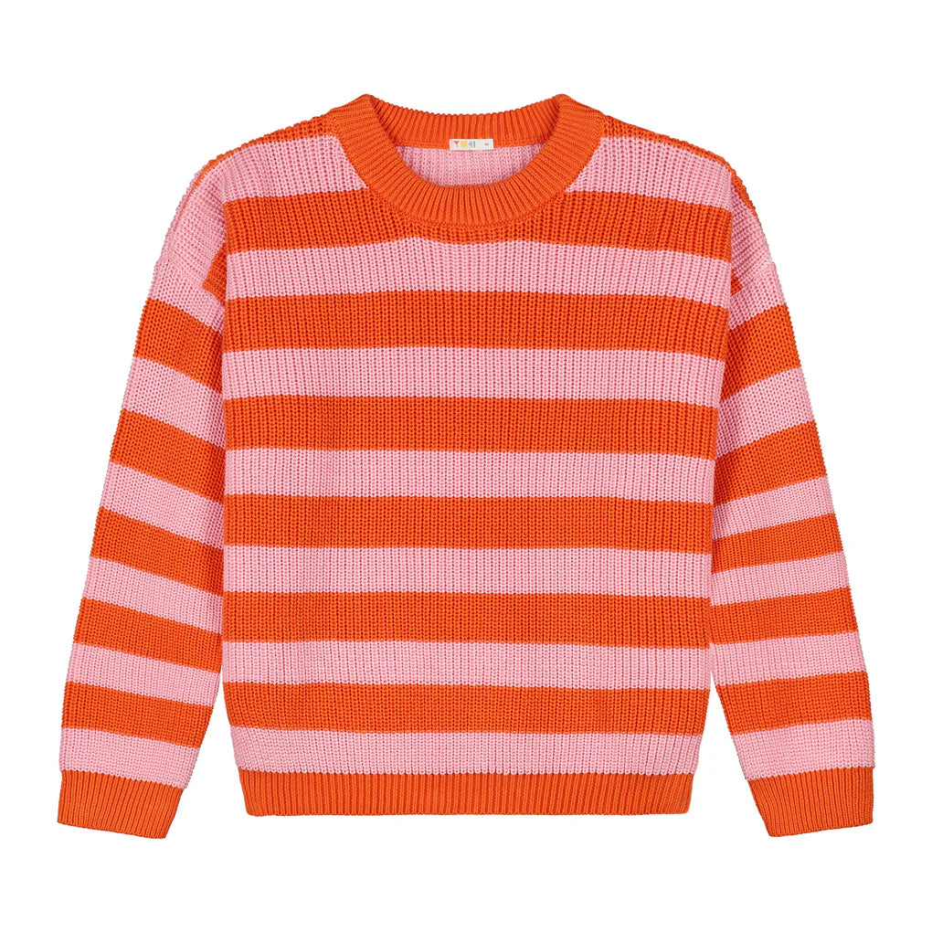 W's Stripes Knit Sweater - Festival