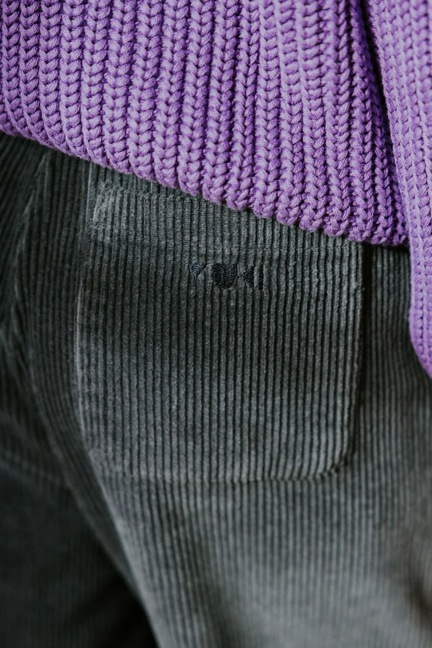 W's Trousers Beau Corduroy - Charcoal
