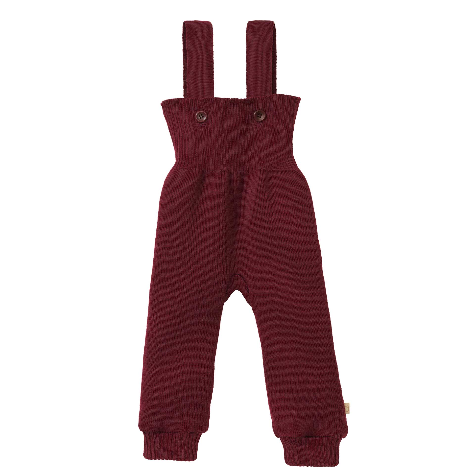 Strick-Trägerhose - Cassis
