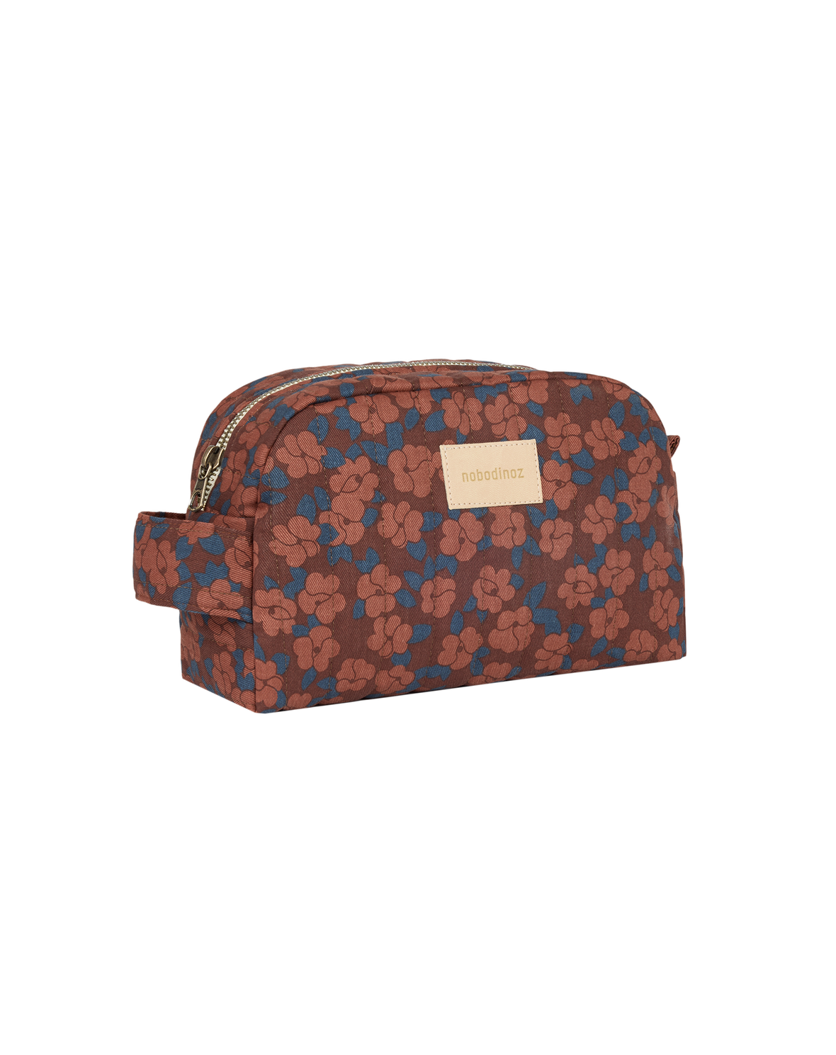 Vanity Case - Maroon Poppies