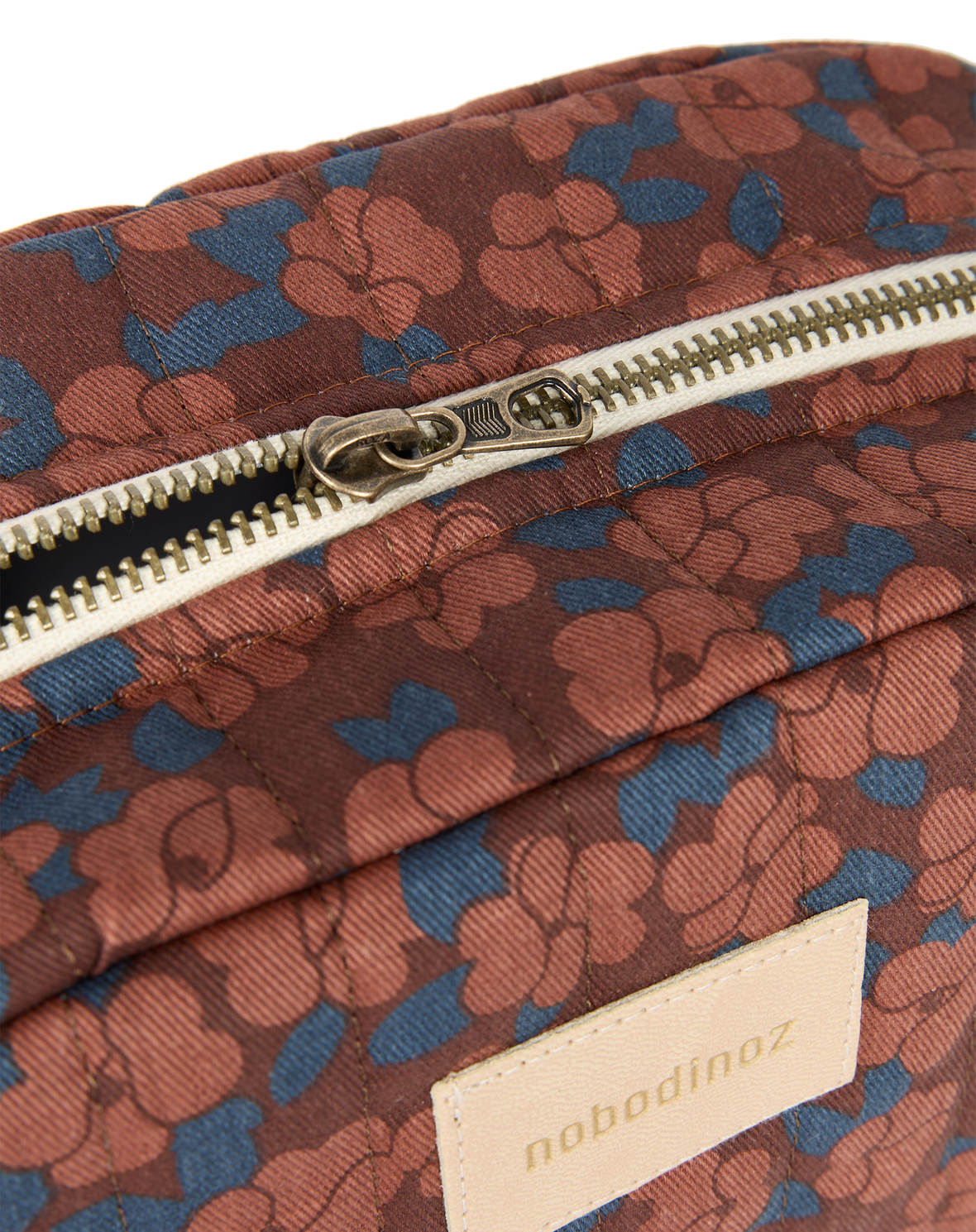 Vanity Case - Maroon Poppies