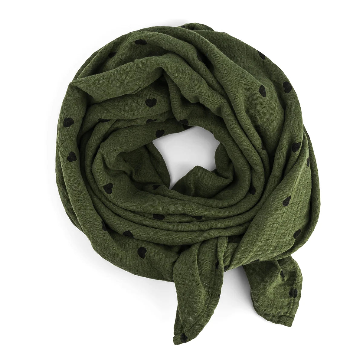 Swaddle Bianca Large - Heart Khaki