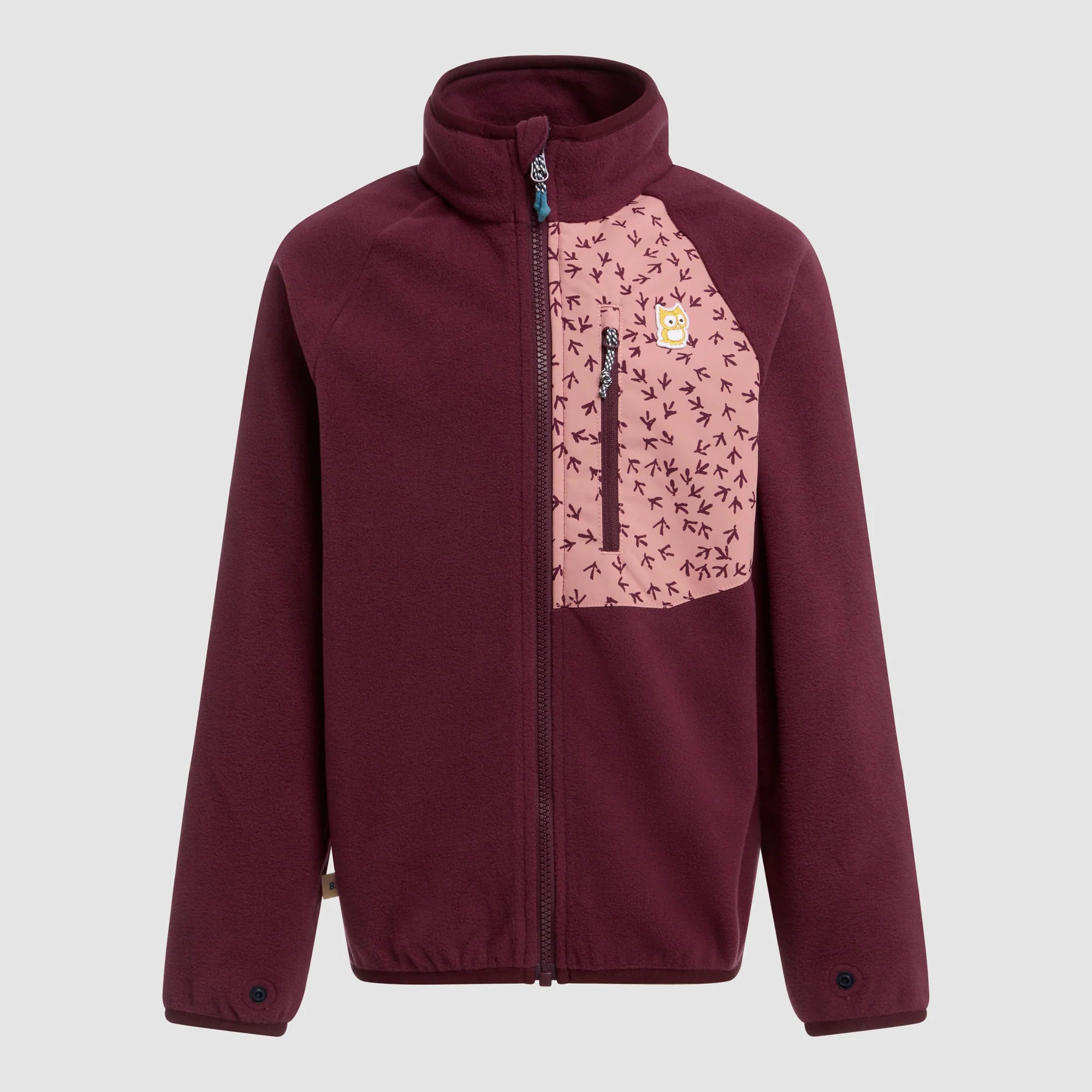 Avan Bio-Fleecejacke - Mulberry/Dark Rose