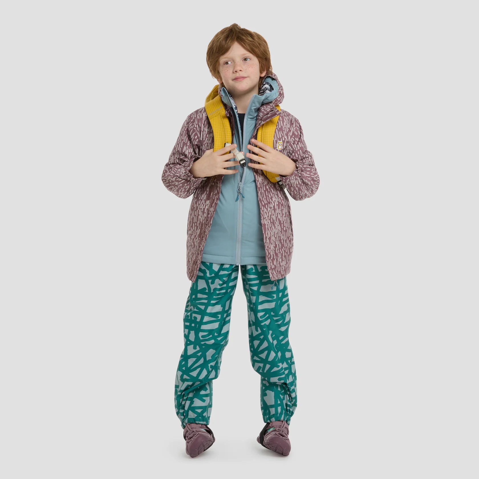 Chip Rain Jacket Twine - Mauve