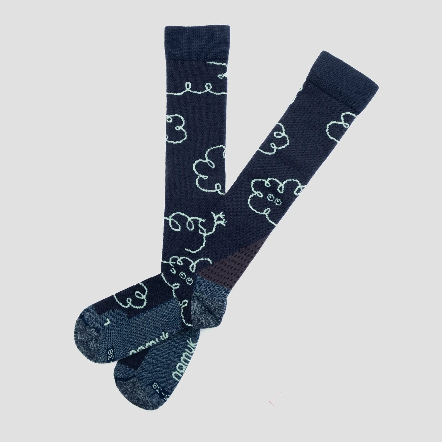 Clouds Merino Skisocken - Navy