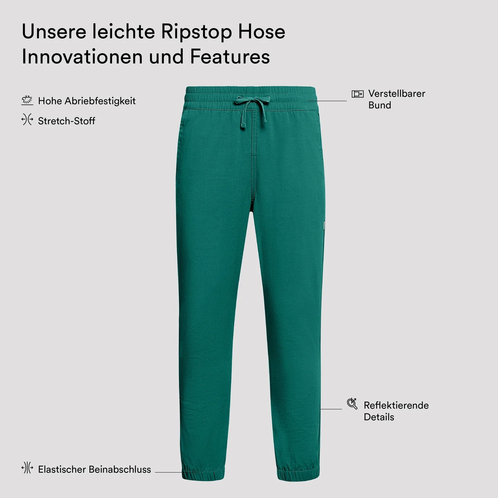 Dash Outdoorhose - Jade Green