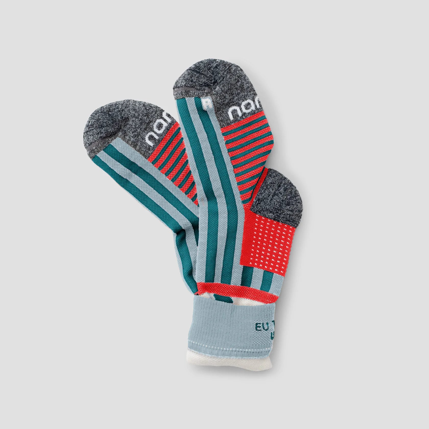 Gusto Merino Wandersocken - Deep Petrol / Ice Blue