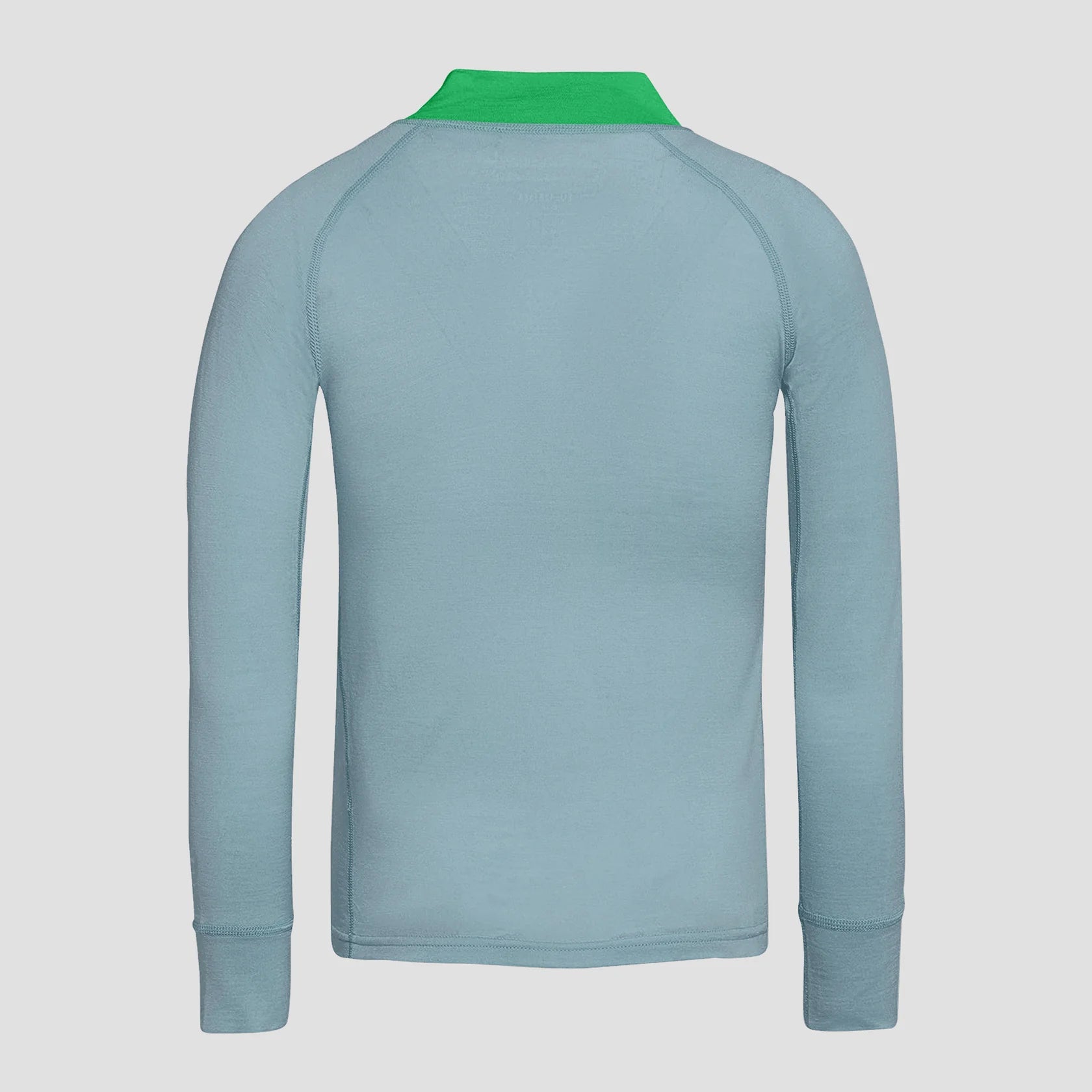 Merino Zip Longsleeve Ice Blue