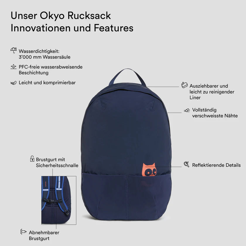 Okyo Rucksack 14L - True Navy