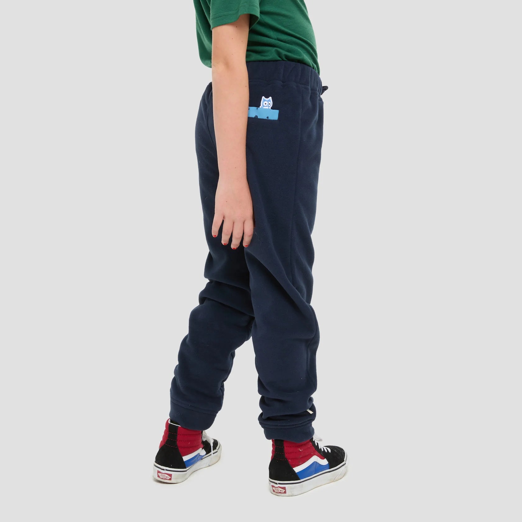 Step bio-fleece pants - Navy