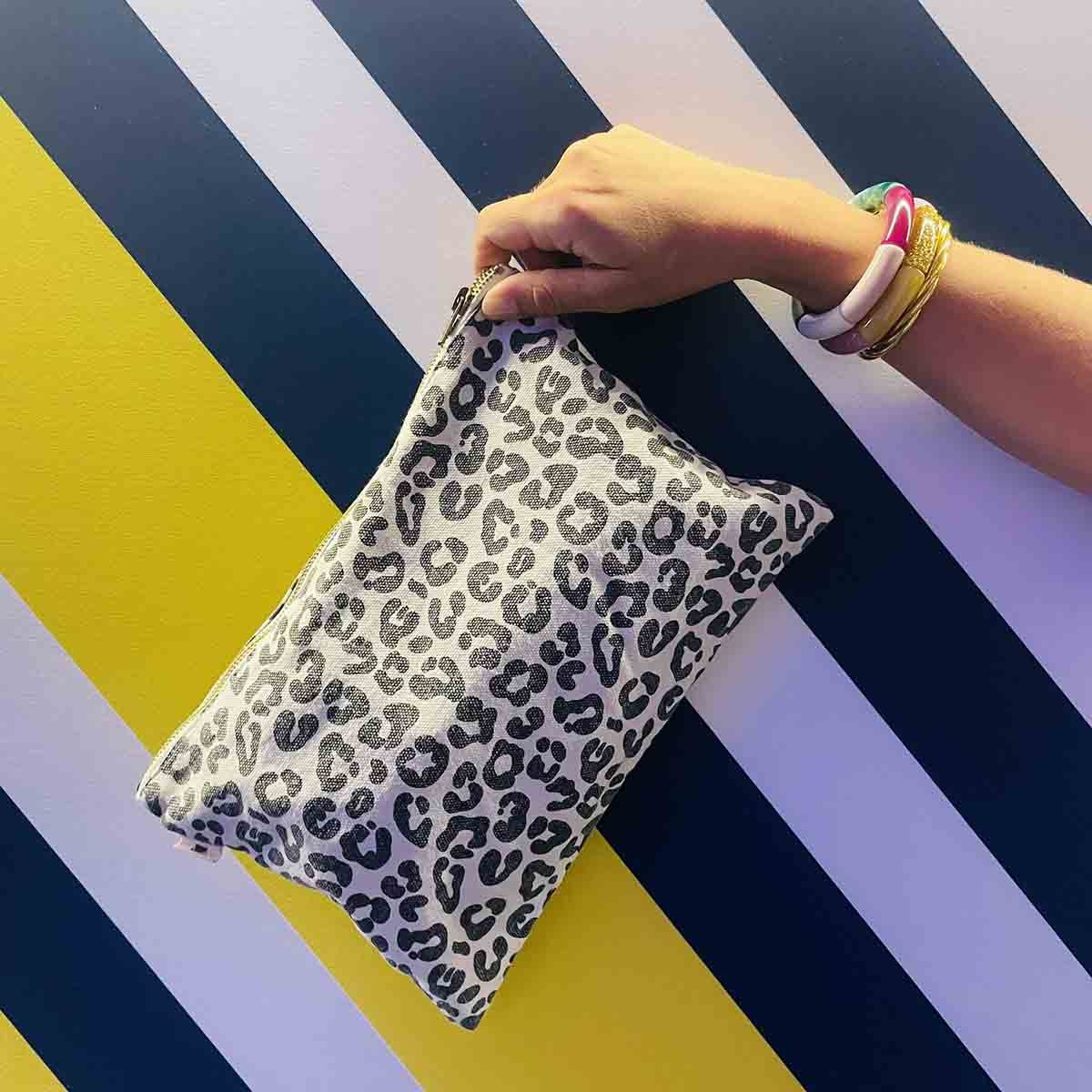 Pouch Lili Leopard - Greige