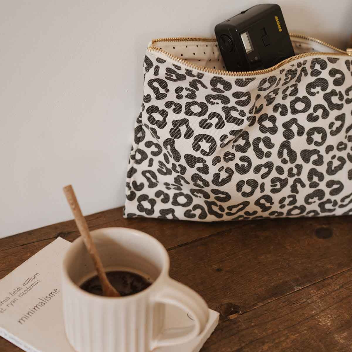 Pouch Lili Leopard - Greige