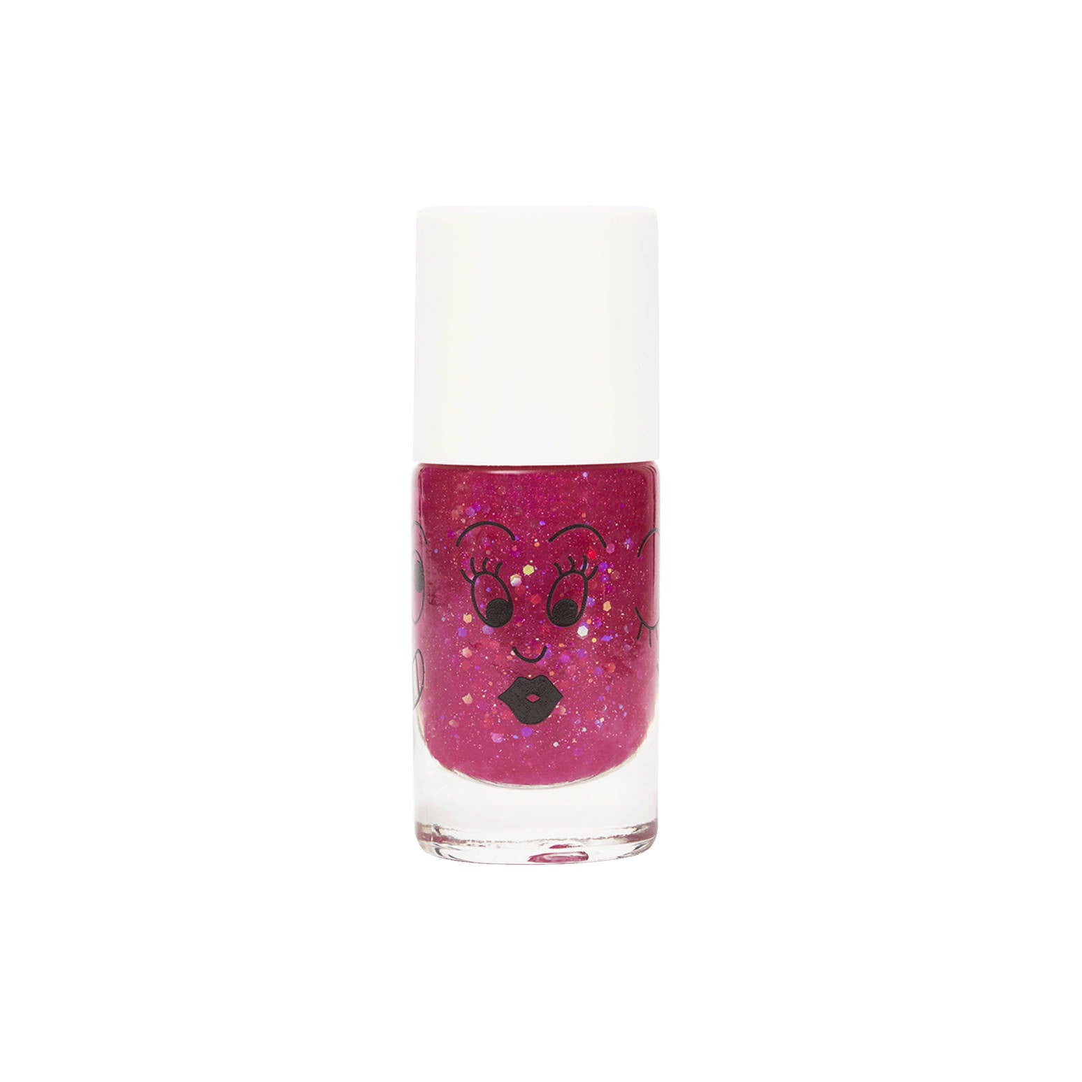 Kinder-Nagellack Sheepy - Clear Raspberry Glitter