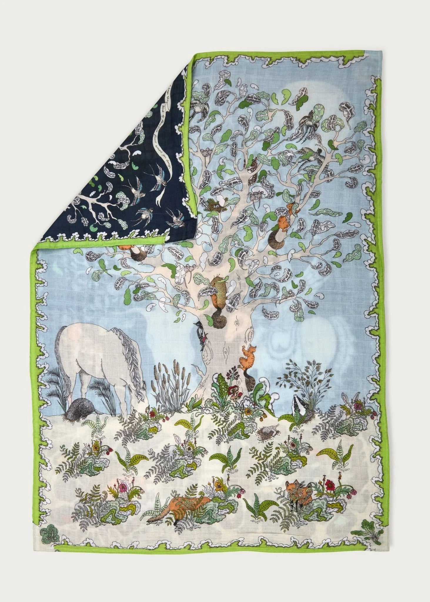 Baby Muslin Swaddle 70x100 - Enchanted Forest