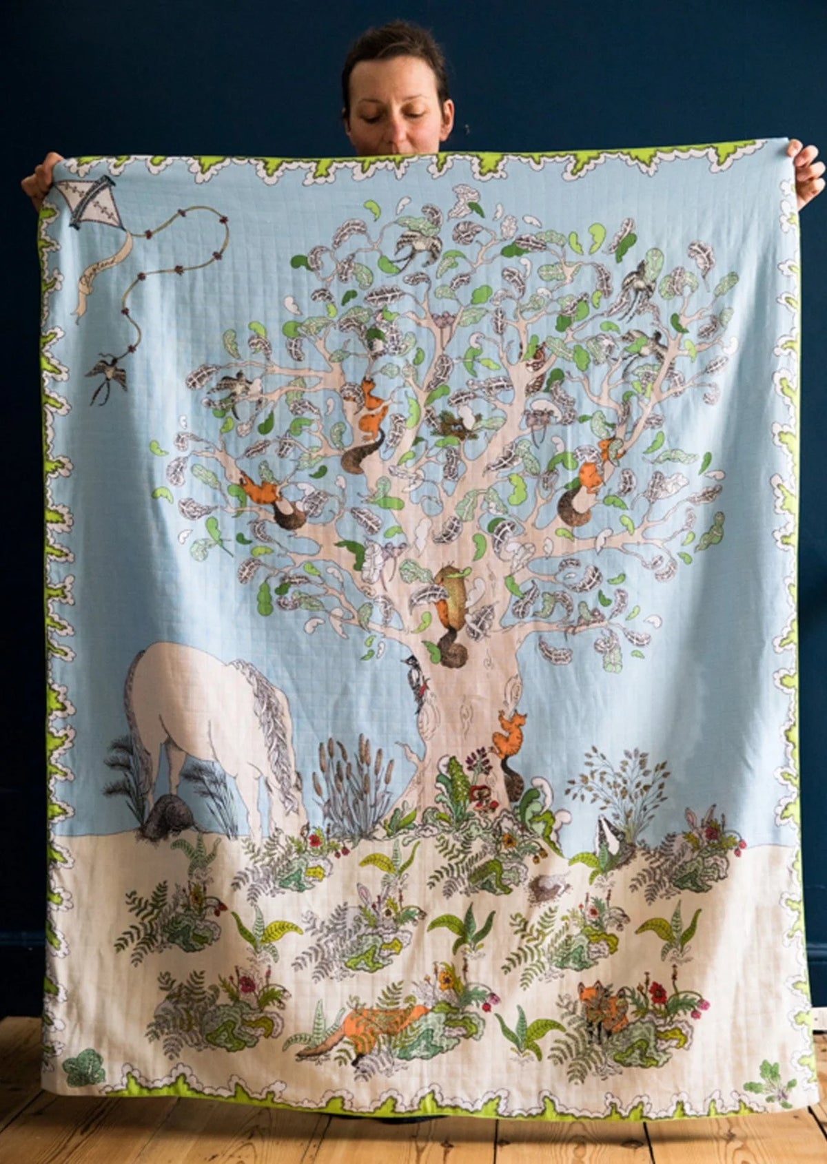 Muslin Blanket L 120x150 - Enchanted Forest