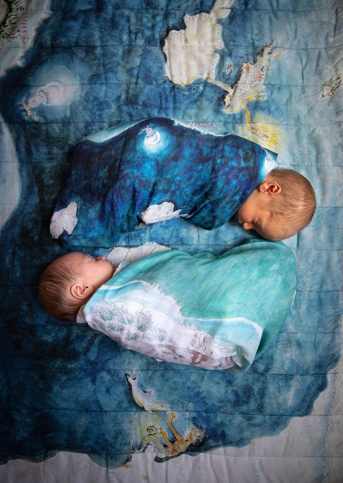 Baby Muslin Swaddle 70x100 - Legends of the Sea