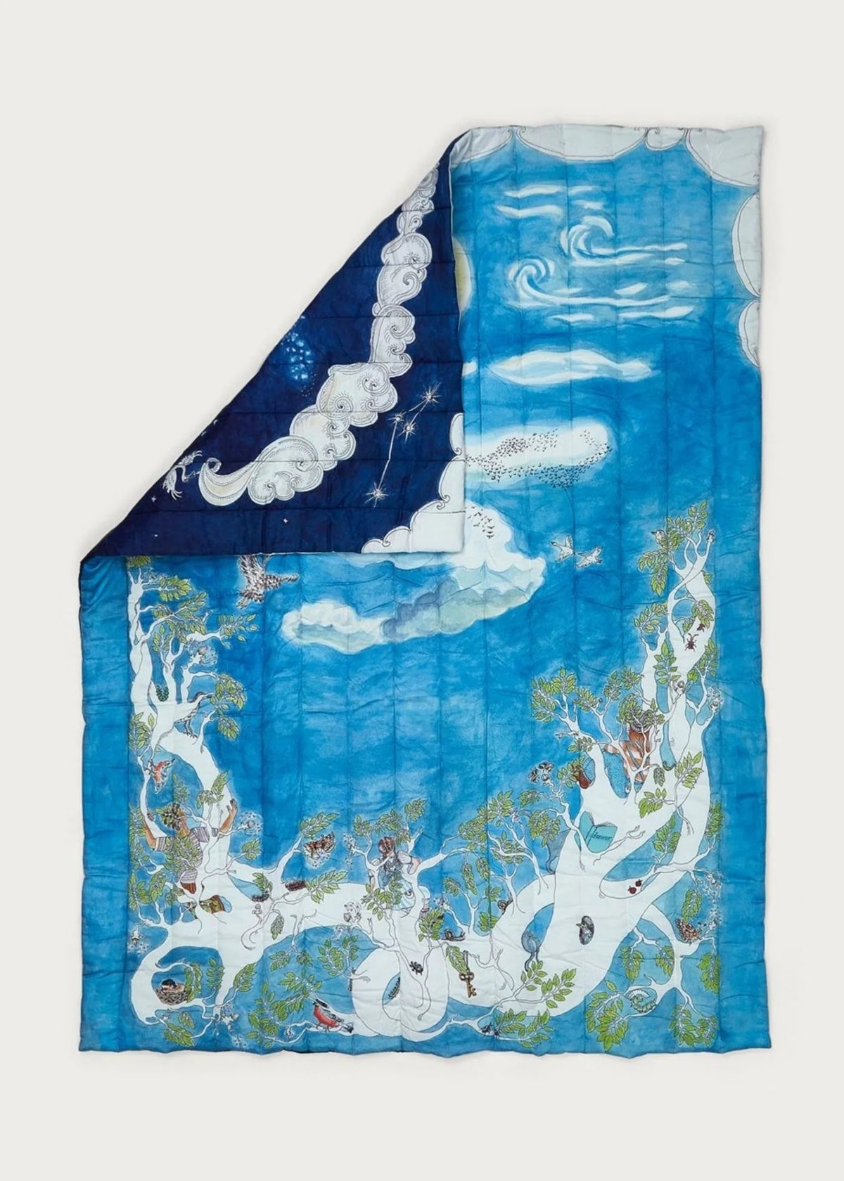 Quilted Blanket L 140x200 - Space Above the Ground